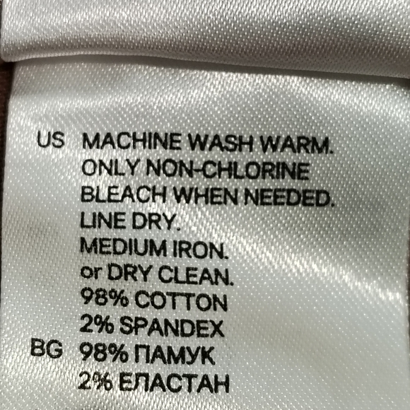 H&M DARK KHACKI CHINOS WOMENS SZ 26 ANKLE LENGTH ACADEMIA CAREER CASUAL OFFICE - Picture 4 of 6